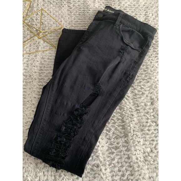 Express Destroyed Jeans Black Size 12 - Picture 1 of 6
